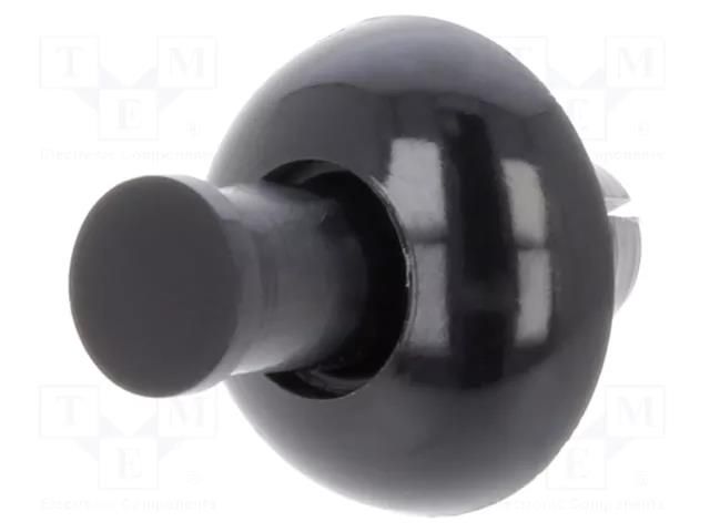 Rivet; polyamide; L.rivet: 5.1mm; Panel cutout diam: 4.8mm; black DREMEC DR8G4054.8X3.0B