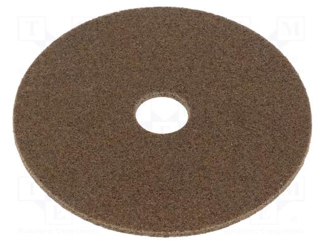 Wheel; fleece; Dim: Ø125x3mm; Mount.hole diam: 22mm HURAGAN HUR-SXW-M612-322