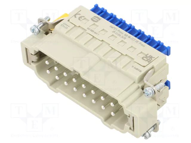 Connector: HDC; contact insert; male; 16A; 500V; Han® ES Press HARTING 09330162678