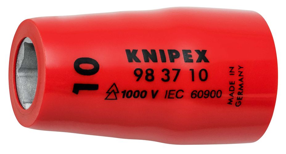 KNIPEX 98 37 10 Hexagon Socket for hexagonal screws with internal square 3/8" 42 mm 98 37 10 4003773020578