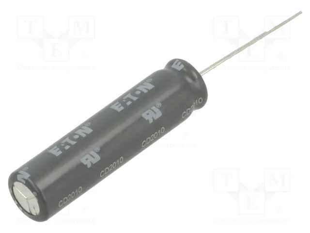 Supercapacitor; THT; 150F; 2.2÷3.8VDC; ±20%; Ø10.5x42mm; Pitch: 5mm EATON ELECTRONICS HS1040-3R8157-R