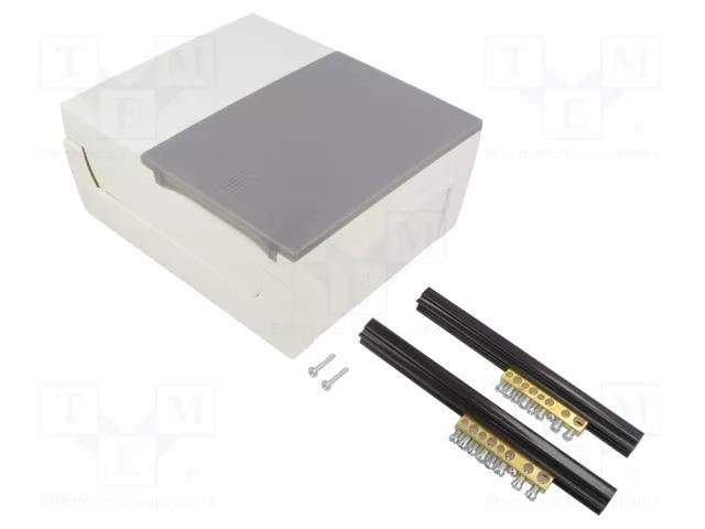 Enclosure: for modular components; white; No.of mod: 8 SCHNEIDER ELECTRIC MIP12108T