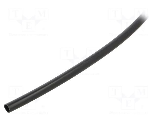 Insulating tube; PVC; black; -20÷125°C; Øint: 4mm; L: 500m; UL94V-0 SIGI PVC125-4-BK-500