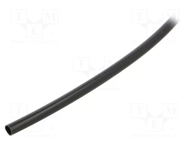 Insulating tube; PVC; black; -20÷125°C; Øint: 4mm; L: 500m; UL94V-0 SIGI PVC125-4-BK-500