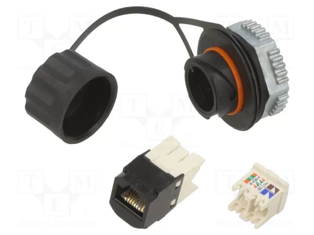 Connector: RJ45; socket; PIN: 8; Cat: 6; 8p8c; IP67 PANDUIT IAEBH6