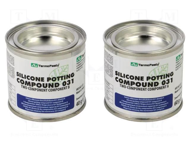 Silicone encapsulating compound; transparent; Temp: -55÷200°C AG TERMOPASTY ZAL-SIL-031