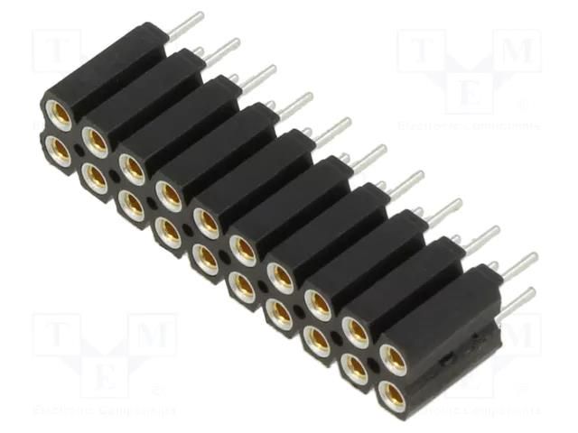 Connector: pin strips; socket; female; PIN: 20; straight; 2.54mm FISCHER ELEKTRONIK BL6.20Z