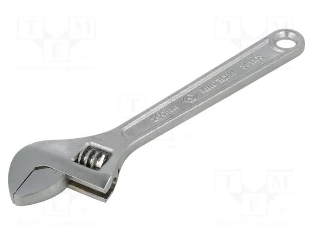 Wrench; adjustable; Jaw capacity: 25mm; Overall len: 200mm KING TONY KT-3611-08R