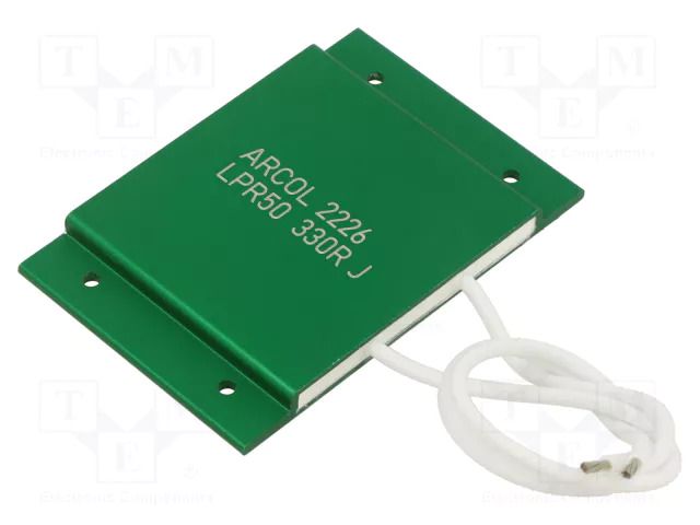 Resistor: power; screw; 330Ω; 50W; ±5%; LPR; 50x75x5.7mm ARCOL/OHMITE LPR50-330R-J