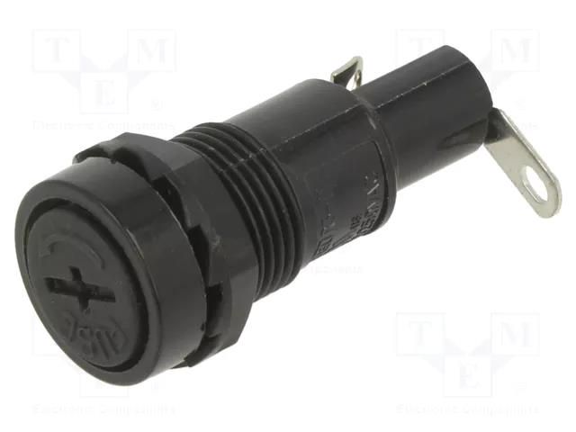 Fuse holder; 5x20mm; 10A; on panel; 250VAC; UL94V-2; phenolic OPTIFUSE PMC-DS-05-SOR