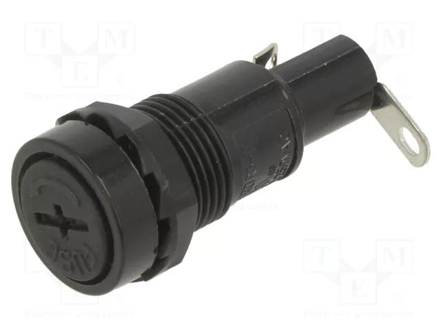 Fuse holder; 5x20mm; 10A; 250VAC; on panel; UL94V-2; phenolic OPTIFUSE PMC-DS-05-SOR