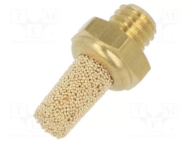 Sound suppression silencer; Thread: M5; sintered bronze; F: 4mm PNEUMAT 7030-M5