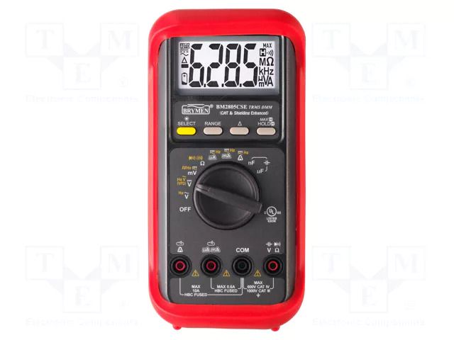 Digital multimeter; LCD; (6000),3 5/6 digits; True RMS BRYMEN BM2805CSE