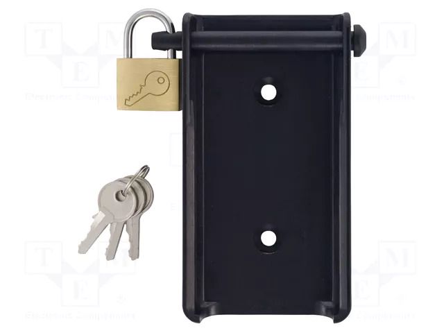 Wall mounting element; Equipment: lock; black TESTO TESTO-05541702