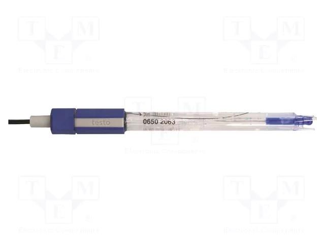 PH elektrode; 0÷14pH; 0÷60°C; Len: 1.2m; BNC socket; plastic; <5s TESTO TESTO-06502063