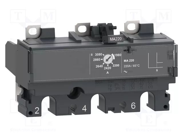 Magnetic trip unit; 2.5A; 690VAC; IP40; -25÷70°C SCHNEIDER ELECTRIC C103MA003