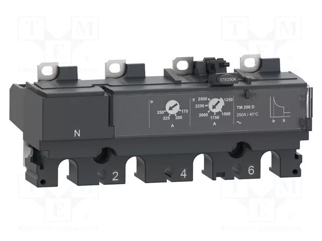 Thermal magnetic trip unit; Inom: 63A; 690VAC; IP40; -25÷70°C SCHNEIDER ELECTRIC C104TM063