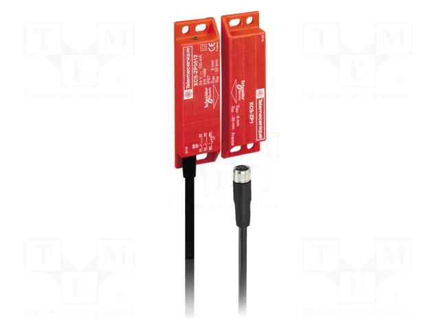 Safety switch: magnetic; XCS; NC + NO x2; Features: with key; IP66 TELEMECANIQUE SENSORS XCSDMP500L01M12