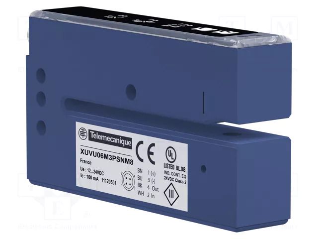 Sensor: ultrasonic; Range: 3mm; PNP/NPN; through-beam (with slot) TELEMECANIQUE SENSORS XUVU06M3KSNM8