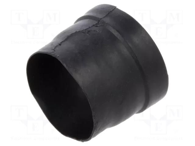 Heat shrink boot; straight,glued; 11mm; L: 19mm; black; -75÷175°C TE Connectivity 204W221-25-0