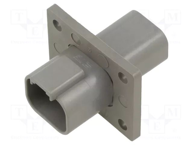 Connector: wire-wire; socket; male; DT; PIN: 4; IP68; grey; Size: 16 DEUTSCH DT04-4P-L012