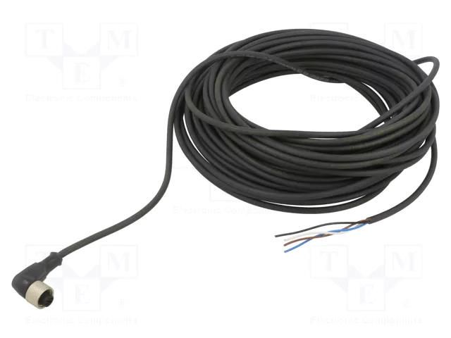 Cable: for sensors/automation; M12; PIN: 4; angled; 20m; plug; XZCP TELEMECANIQUE SENSORS XZCP1241L20