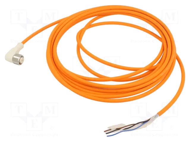 Cable: for sensors/automation; M12; PIN: 4; angled; 10m; plug; XZCP TELEMECANIQUE SENSORS XZCPA1241L10