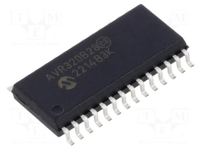 IC: AVR microcontroller; SOIC28; Ext.inter: 22; Cmp: 3; AVR32 MICROCHIP TECHNOLOGY AVR32DB28-I/SO