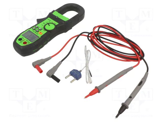 Meter: multifunction; digital,pincers type; Øcable: 40mm; LCD KPS KPS-DCM4000T