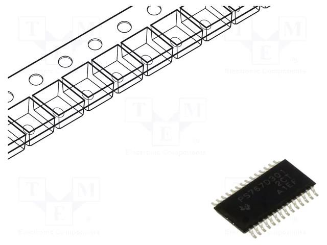 IC: voltage regulator; LDO,adjustable; 1.5÷5.5V; 1A; HTSSOP28; SMD TEXAS INSTRUMENTS TPS767D301PWPR