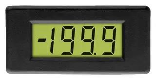 VOLTMETER, LCD, 3.5DIGIT, 30MM DPM 1AS-BL
