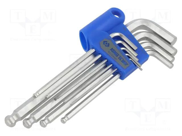 Wrenches set; inch,hex key; 9pcs. KING TONY KT-20129SR