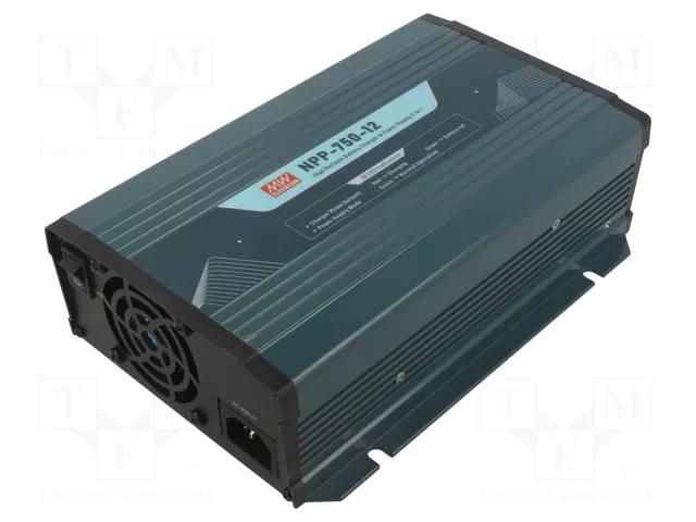 Charger: for rechargeable batteries; GEL,acid-lead; 43A; 13.8VDC MEAN WELL NPP-750-12