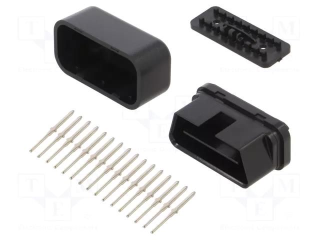 Enclosure: OBD; X: 24.7mm; Y: 48.3mm; Z: 18mm; ABS; black KRADEX ZOBD-MINI-SET-ABS