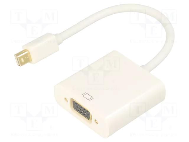 Converter; D-Sub 15pin HD socket,mini DisplayPort plug; 0.15m ART ART-AL-OEM-90