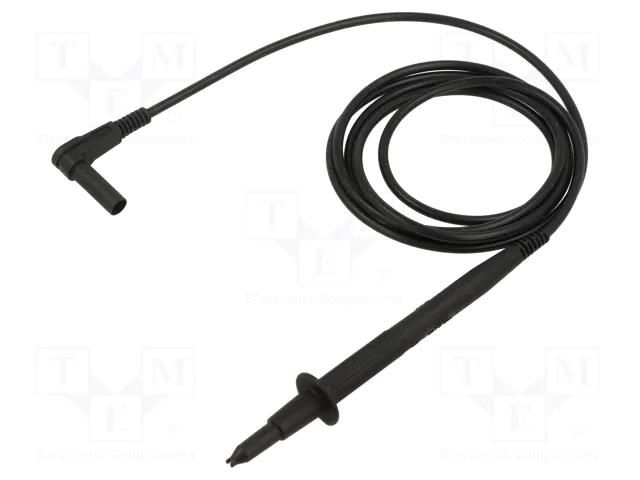 Test lead; 20A; probe tip,angular banana plug 4mm STÄUBLI XPS-484-15021