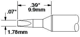 CHISEL TIP, 30DEG, 1.6MM STTC-037