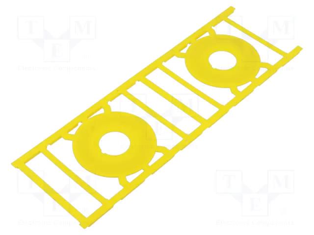 Label; polyamide; yellow; -40÷100°C; self-adhesive; UL94V-2 WEIDMÜLLER SM-DIA-60-22-K