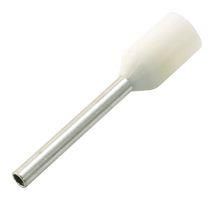 TERMINAL, SGL WIRE FERRULE, 20AWG, WHITE E7508-L-WHITE