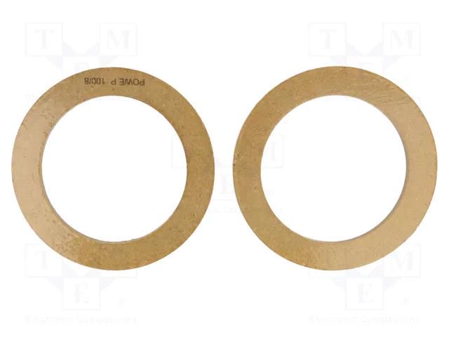 Spacer ring; MDF; 100mm; impregnated,varnished; 2pcs. 4CARMEDIA MDF-P100/8