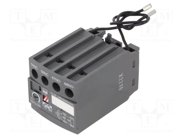 Timer; Leads: screw terminals; for DIN rail mounting; 240VAC ABB TEF5-ON