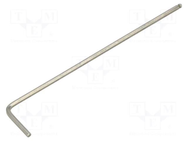 Wrench; hex key,spherical; HEX 1.5mm; Overall len: 80mm; long BAHCO SA.SS324-1.5