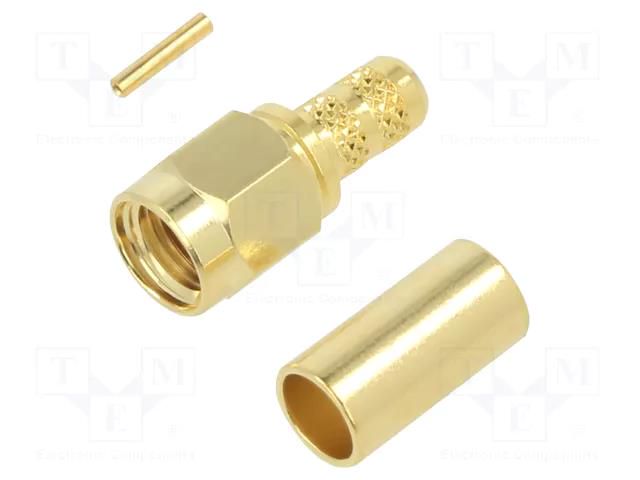 Connector: RP-SMA; plug; reverse,female; straight; 50Ω; for cable AMPHENOL RF 132113RP