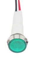 LED PANEL INDICATOR, GREEN, 3V, 10MM FL1P-10NW-4-G3V