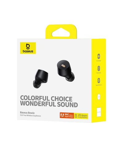 True Wireless Bluetooth 5.3 Earphones Bowie E18 with Charging Case, Black A00023800123-00 6932172657253