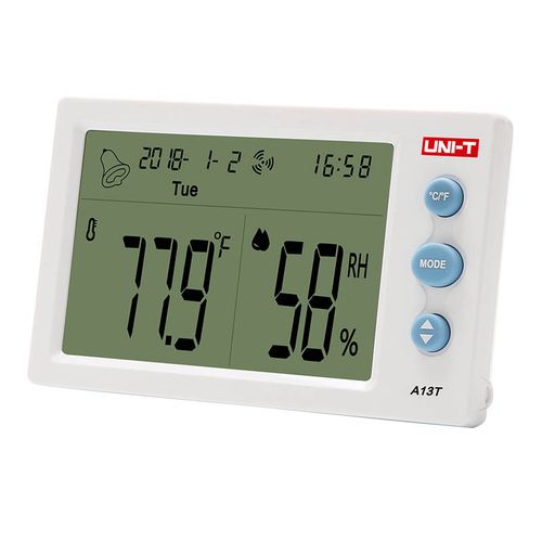 Temperature-Humidity Meter with Clock A13T