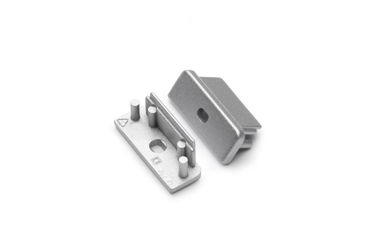 Ending SURFACE14 TOPMET with hole silver A2100040 5901597202257