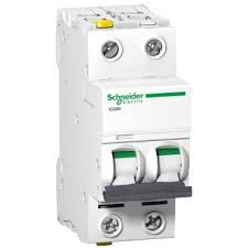 Circuit breaker; 400VAC; Inom: 4A; Poles: 2; DIN; Charact: B; 6kA A9F03204