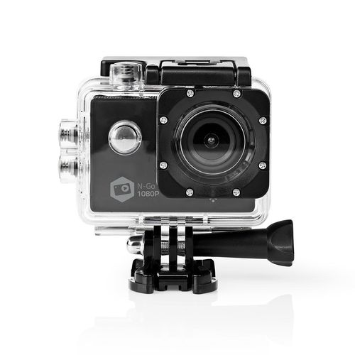 Action Cam | 1 Screen | 1080p@30fps | 12 MPixel | Waterproof up to: 30.0 m | 90 min | Wi-Fi | App available for: Android™ / IOS | Mounts included | Black ACAM21BK 5412810317172