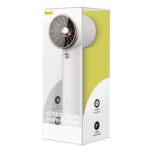 Portable Mini Fan 4000mAh with Built-in USB-C Cable, White ACFX010102 6932172605469